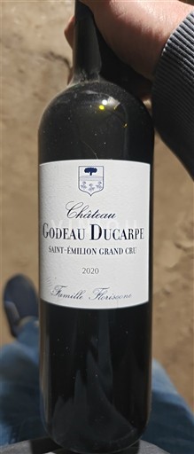 Bordoja Saint-Émilion Grand Cru Grand Cru Château Godeau Ducarpe 2020