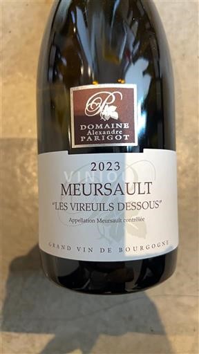 Bourgogne Meursault Domaine Alexandre Parigot Les Vireuils Dessous 2023