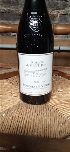 Vallée du Rhône Beaumes de Venise Domaine Menthon 2022