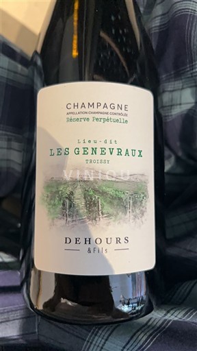 Champagne Sâm-panh Dehours & Fils Réserve Perpétuelle Lieu-dit Les Genevraux Không niên vụ