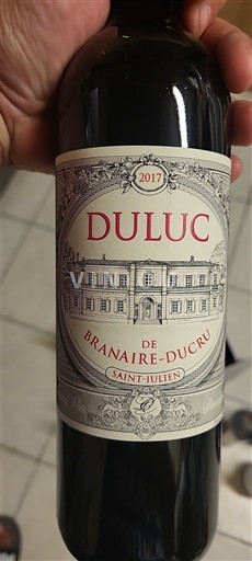 Bordeaux Saint-Julien Château Branaire-Ducru Duluc 2017
