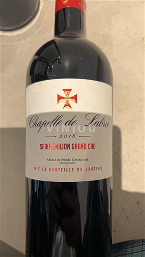 Bordeaux Saint-Émilion Grand Cru Grand Cru Chapelle de Labrie 2016