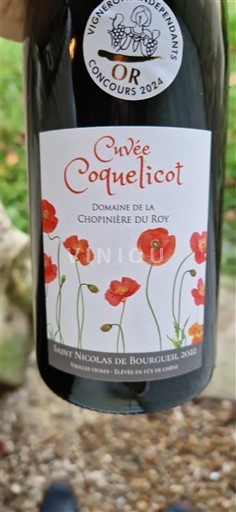 Loiredalen Saint-Nicolas-De-Bourgueil Domaine La Chopinière du Roy Coquelicot 2023