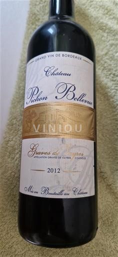 Bordeaux Graves-de-Vayres Château Pichon Bellevue 2012