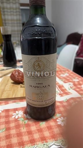 Bordeaux Margaux Grand Cru Château Lascombes 1995