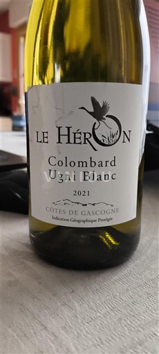 Sud-Ouest Côtes de Gascogne Le Héron Colombard Ugni Blanc 2021