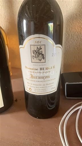 Sydväst Jurançon Domaine Burguié Clos Bats-Lourau 2000