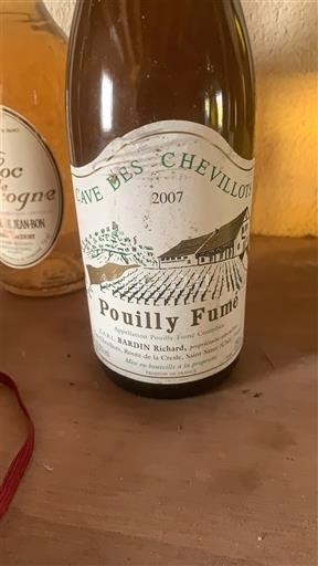 Loire Valley Pouilly-fumé Cave des Chevillots 2007