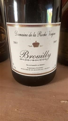 Beaujolais Brouilly Domaine La Roche Voujon 2007