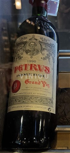 Bordeaux Pomerol Pétrus 1998