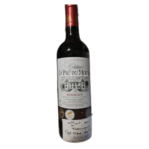 Burdeos Bordeaux Château le Pré du Moine 2018
