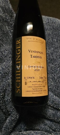 Alsace Vendanges Tardives Schillinger 2020