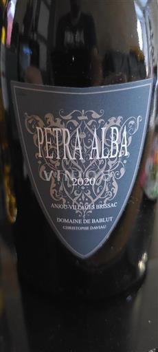 Thung lũng sông Loire Anjou Villages Brissac Domaine Bablut Petra Alba 2020