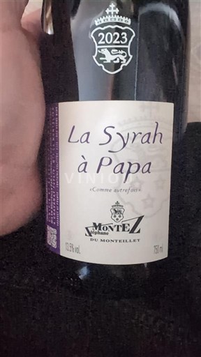 Alpes và các vùng Rhodanien Collines rhodaniennes Domaine Monteillet La Syrah à Papa 2023