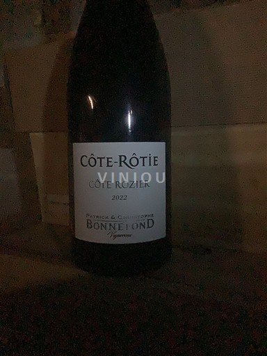 Rhône Valley Côte-Rôtie Patrick & Christophe Bonnefond Côte Rozier 2022