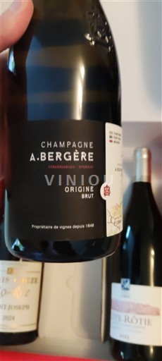 Champagne A. Bergère Origine Niet-geïntegreerd