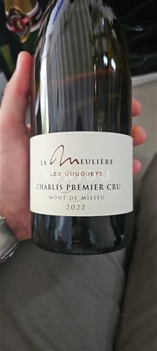 Borgonha Chablis Premier Cru La Meulière Les Gougueys Mont de Milieu 2022