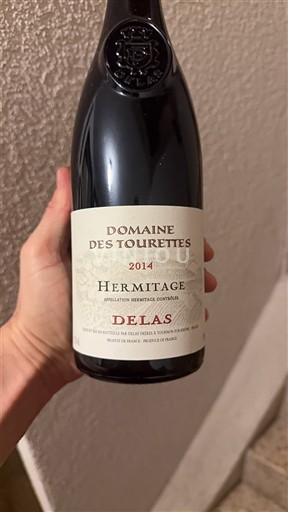 Rhônen laakso Hermitage Domaine Des Tourettes Delas 2014