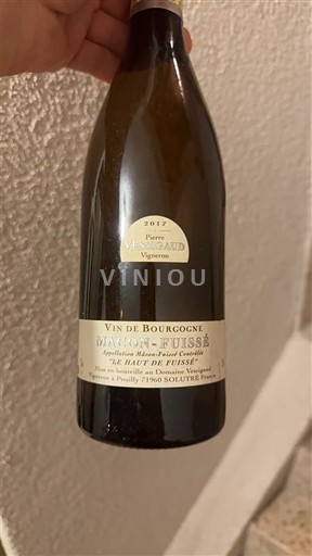 Burgundi Mâcon ja Mâcon-kylät Domaine Pierre Vessigaud Le Haut de Fuissé 2017