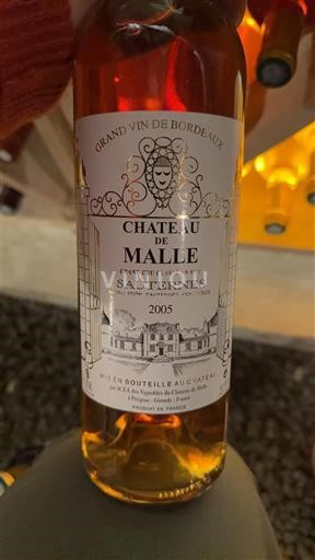 Bordeaux Sauternes Grand Cru Château Malle 2005