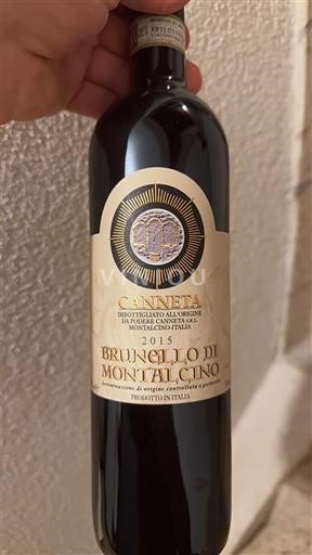 Toscana Brunello di Montalcino. Canneta 2015