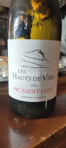 Langvedok Pic-saint-loup Les Hauts de Vere Terroir de la Gravette 2024