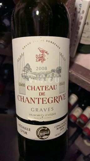 Bordeaux Graves Château Chantegrive 2008