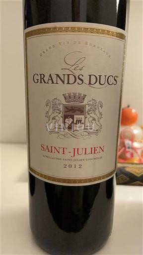 Bordeaux Saint-Julien Les Grands Ducs 2012