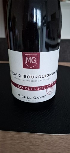 Burgundy Coteaux Bourguignons Michel Gayot 2022