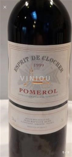 Wijnen Rouge sec Esprit de Clocher 1999 Frankrijk Bordeaux Pomerol AOC
