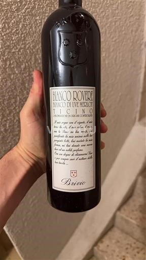 Vinhos Blanc sec Bianco Rovere Brivio 2019 Suíça Ticino Merlot do Ticino AOC