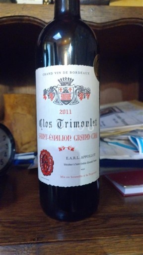 Bordeaux Saint-Émilion Grand Cru Grand Cru Clos Trimoulet 2011