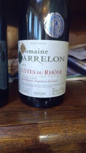 Rhône Valley Côtes-du-Rhône Domaine Arrelon 2005