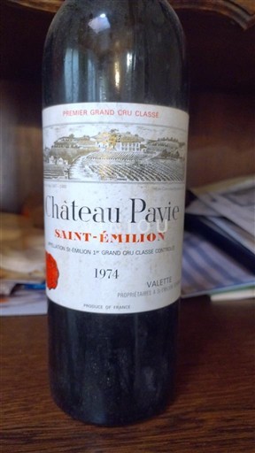 Bordeaux Saint-Émilion Premier Grand Cru Classé Château Pavie 1974