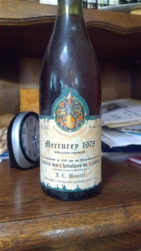 Burgundy Mercurey Confrérie des Chevaliers du Tastevin 1978