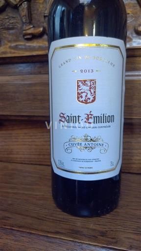 Bordeaux Saint-Émilion Cuvée Antoine 2013