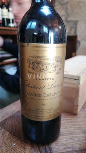 Bordeaux Saint-Émilion Château Bertinat Lartigue 2000