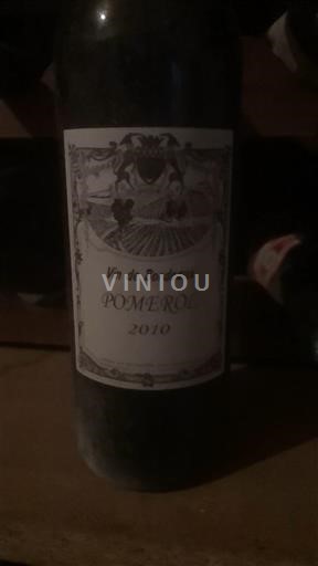Bordeaux Pomerol Xxx 2010