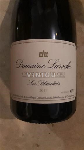 Borgonha Chablis Grand Cru Domaine Laroche Les Blanchots 2017