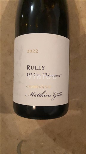 Burgundsko Rully Premier Cru Matthieu Gille 1er Cru Rabourcé 2022