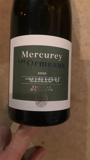 Burgundy Mercurey Château D’etroyes Les Ormeaux 2020