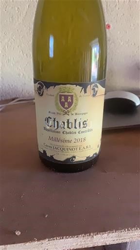 Bourgondië Chablis Jacquinot E.A.R.L 2018