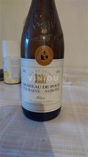 Rượu vang Blanc sec Château Pocé 2002 Pháp Thung lũng sông Loire Touraine-amboise AOC