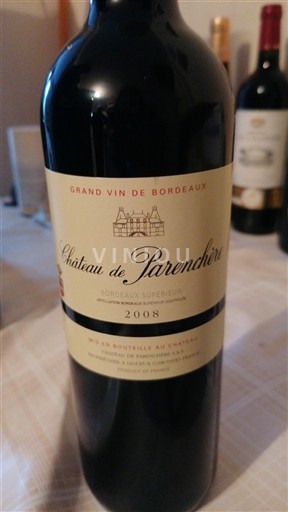 Bordeaux Bordeaux Supérieur Château Parenchère 2008