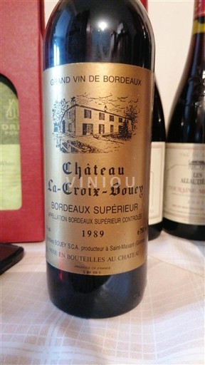 Bordeaux Bordeaux Supérieur Château La-Croix-Bouey 1989