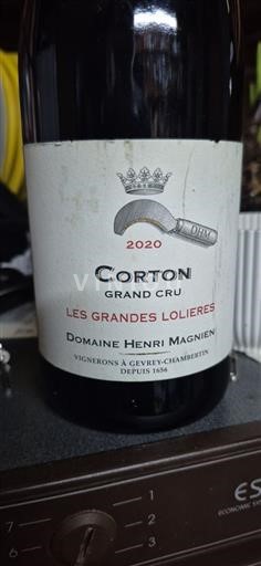 Borgonha Corton Grand Cru Domaine Henri Magnien Les Grandes Lolieres 2020