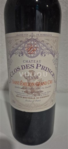 Bordeaux Saint-Émilion Grand Cru Château Clos des Princes 2003