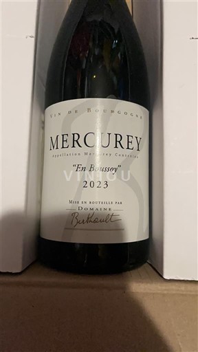 Burgundy Mercurey Domaine Berthault En Boussoy 2023