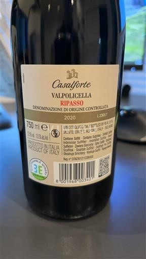 Veneto Valpolicella Ripasso Casalforte Ripasso 2020