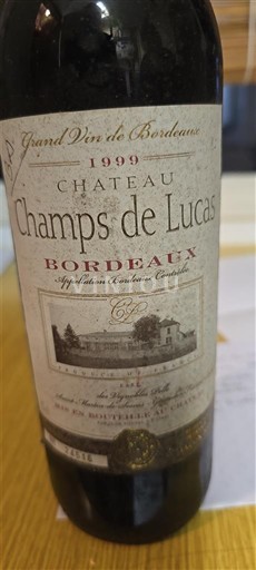 Bordeaux Château Champs de Lucas 1999